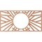 Ekena Millwork Hoover Wood Fretwork Pierced Ceiling Medallion, Cherry, 20"W x 10"H x 7 3/8"ID x 1/4"T CMWP20X10X0250HOCH - alternate 2